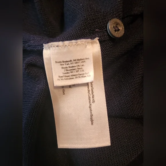 Brooks Brothers Men's Navy Sweater - Picture 4 of 6